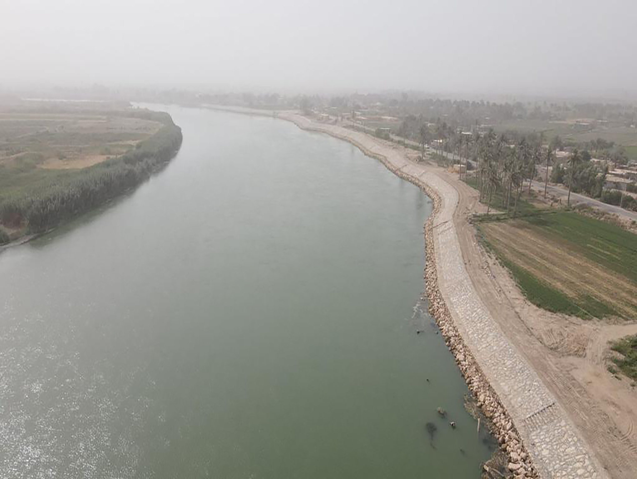 Corrosion treatment in the Euphrates River